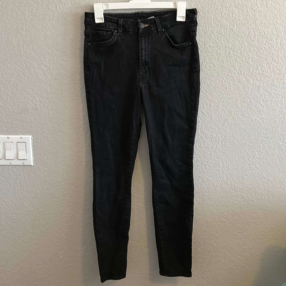 Super skinny, never been worn and no rips